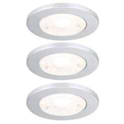LED-Möbeleinbaustrahler Artist 3er-Set Silber -Beleuchtung Rabatte 7255767 3