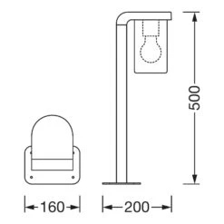Ledvance Endura Classic Cascade Sockellampe Amber -Beleuchtung Rabatte 7261549 7