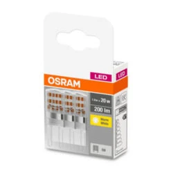 OSRAM LED-Stiftsockellampe G9 1,9W 2.700K Klar 3er -Beleuchtung Rabatte 7262580 1