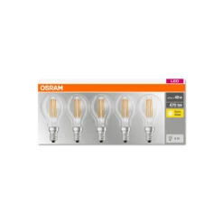 OSRAM LED-Lampe E14 P40 4W Filament 827 470lm 5er -Beleuchtung Rabatte 7262705 2