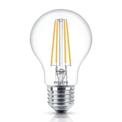 Philips LED-Lampe Classic E27 A60 7W 827 Klar 3er -Beleuchtung Rabatte 7532214 1