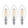 Philips LED-Kerzenlampe E14 B35 4,3W Klar 3er-Pack -Beleuchtung Rabatte 7532223