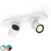 Philips Hue Argenta LED-Spot Zweiflammig Weiß 2 Philips Hue Argenta LED-Spot Zweiflammig Weiß -Beleuchtung Rabatte 7534143