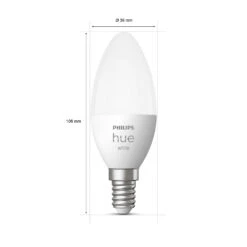 Philips Hue White 5,5 W E14 LED-Kerzenlampe -Beleuchtung Rabatte 7534160 3