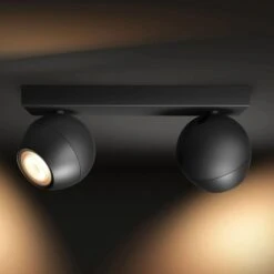Philips Hue Buckram 2-flammig Dimmschalter Schwarz -Beleuchtung Rabatte 7534224 3