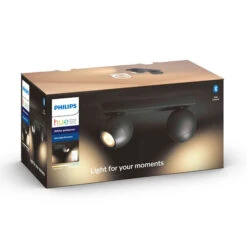 Philips Hue Buckram 2-flammig Dimmschalter Schwarz -Beleuchtung Rabatte 7534224 4