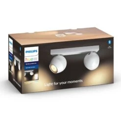 Philips Hue Buckram 2-flammig Dimmschalter Weiß -Beleuchtung Rabatte 7534225 5