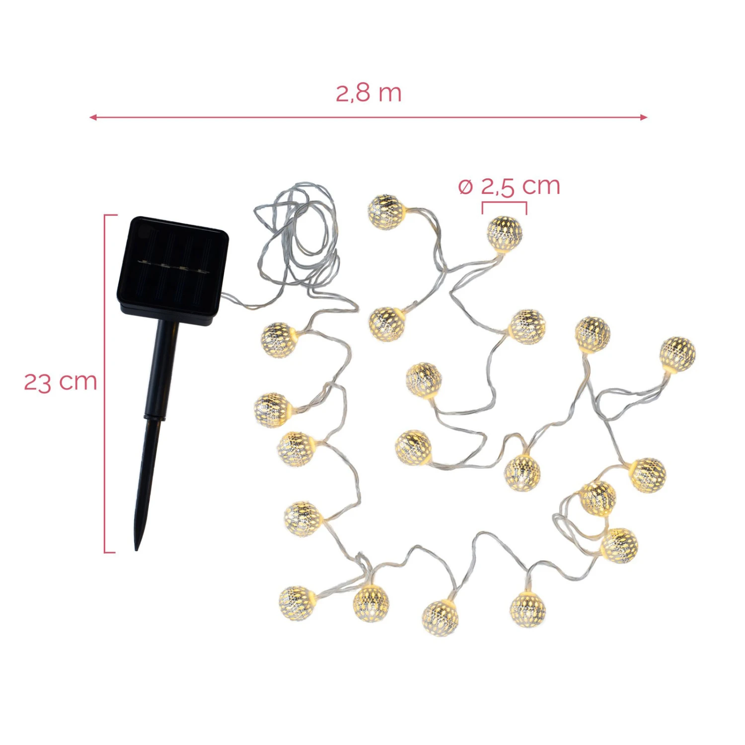 Pauleen Sunshine Glamour Solar-Lichterkette Silber 6 Pauleen Sunshine Glamour Solar-Lichterkette Silber – Bild 4
