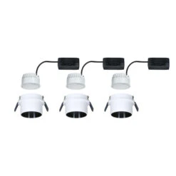 Paulmann Gil LED-Einbau Weiß/schwarz Matt 3er-Set -Beleuchtung Rabatte 7602645 7