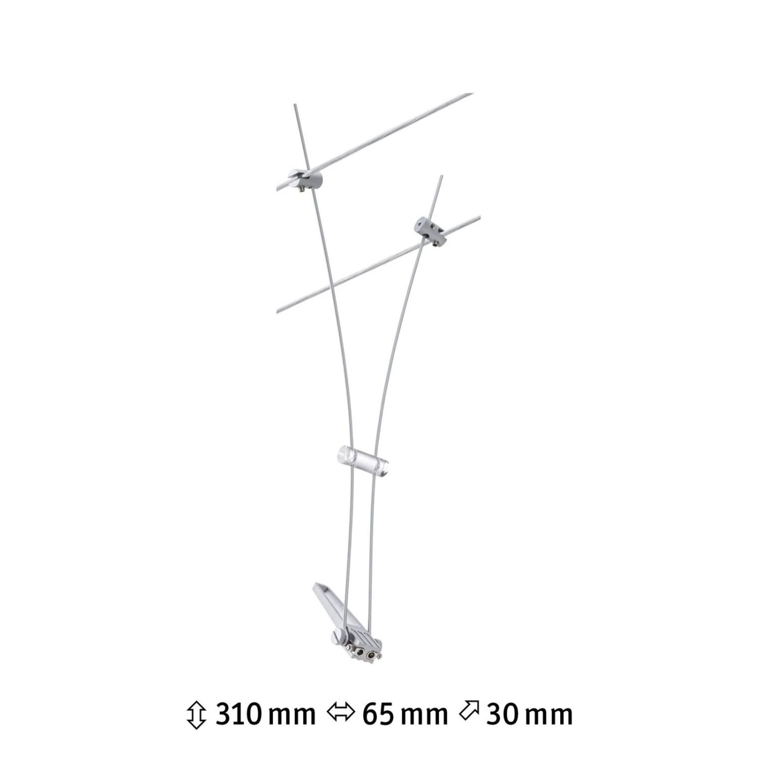 Paulmann Comet Einzelspot Für Seilsystem, Chrom 5 Paulmann Comet Einzelspot Für Seilsystem, Chrom – Bild 3