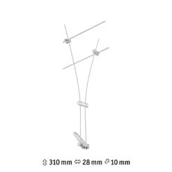Paulmann Comet Einzelspot Für Seilsystem, Weiß -Beleuchtung Rabatte 7602736 3