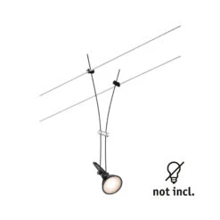 Paulmann Comet Einzelspot Für Seilsystem, Schwarz -Beleuchtung Rabatte 7602737 6
