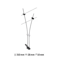 Paulmann Comet Einzelspot Für Seilsystem, Schwarz -Beleuchtung Rabatte 7602737 8