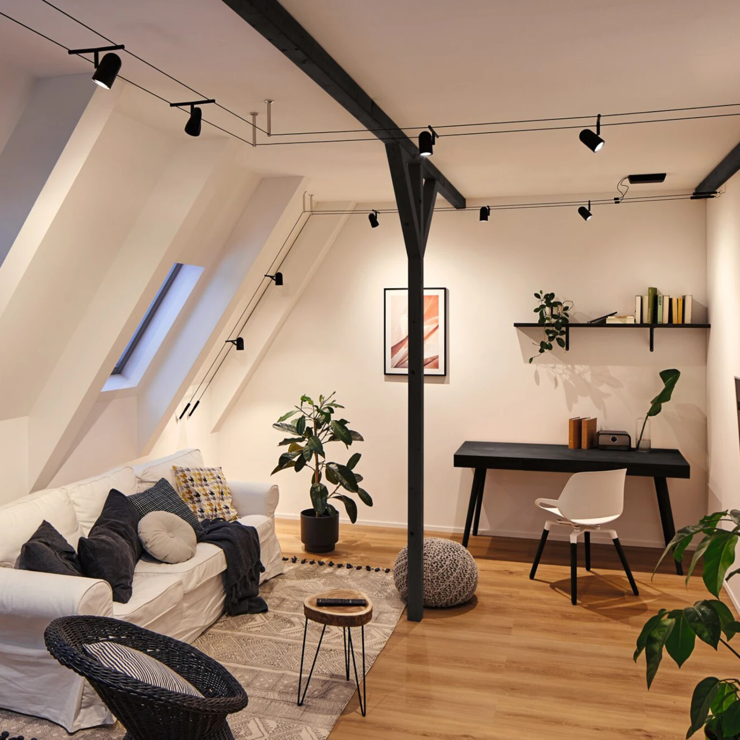 Paulmann Cup Seilsystem Basisset 5fl. Schwarz Matt 11 Paulmann Cup Seilsystem Basisset 5fl. Schwarz Matt – Bild 9