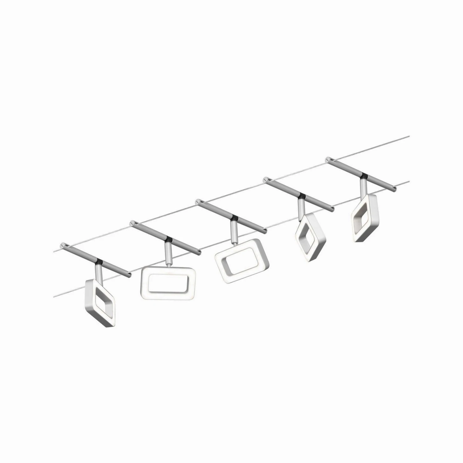 Paulmann Frame LED-Seilsystem 5fl. Chrom Matt 4 Paulmann Frame LED-Seilsystem 5fl. Chrom Matt – Bild 2