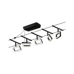 Paulmann Frame LED-Seilsystem 5fl. Schwarz Matt 18 Paulmann Frame LED-Seilsystem 5fl. Schwarz Matt -Beleuchtung Rabatte 7602846 7