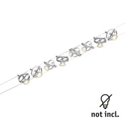 Paulmann Cardan Seilsystem Achtflammig, Chrom Matt -Beleuchtung Rabatte 7602847 5