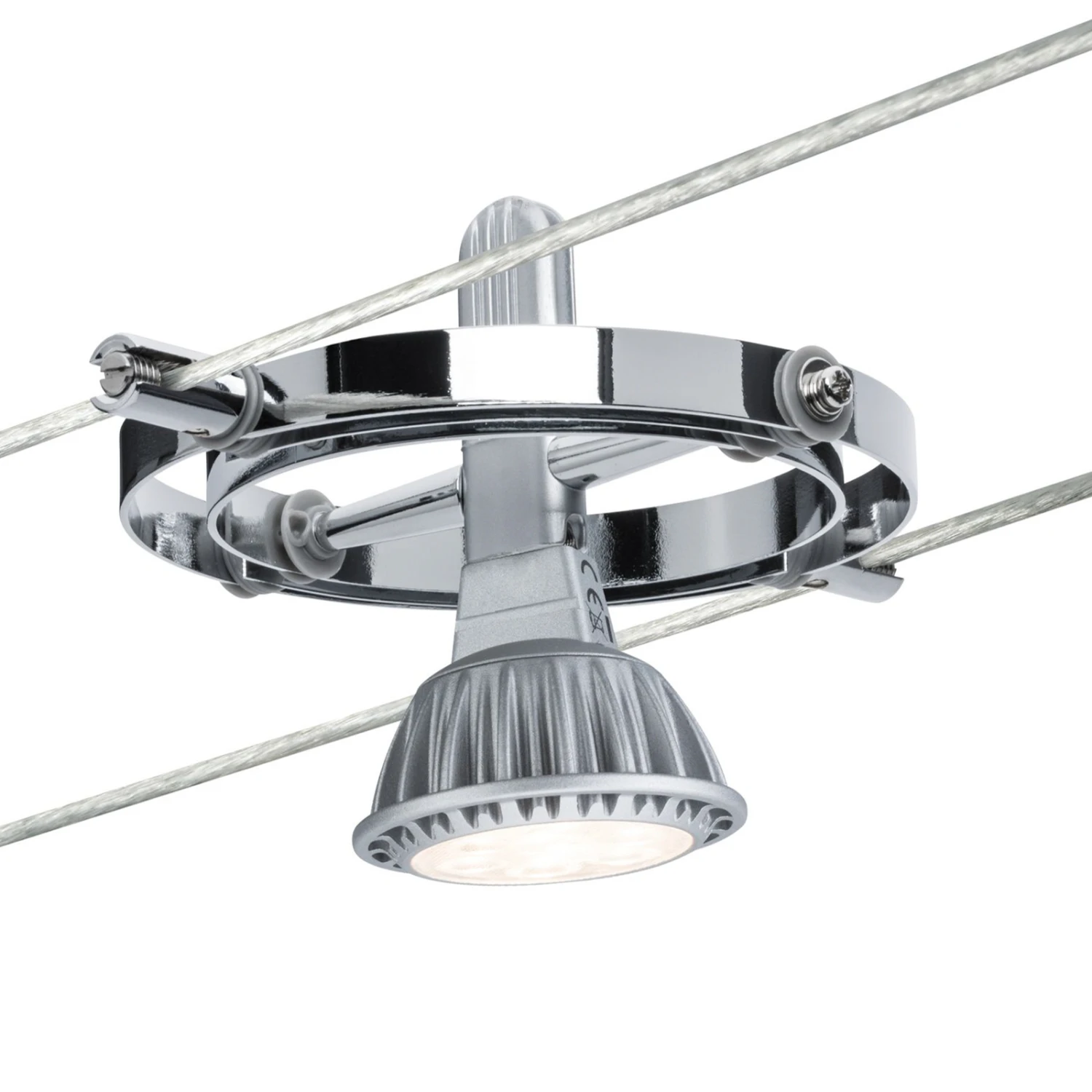 Paulmann Cardan Seilsystem 4fl. Chrom Matt/chrom 7 Paulmann Cardan Seilsystem 4fl. Chrom Matt/chrom – Bild 5