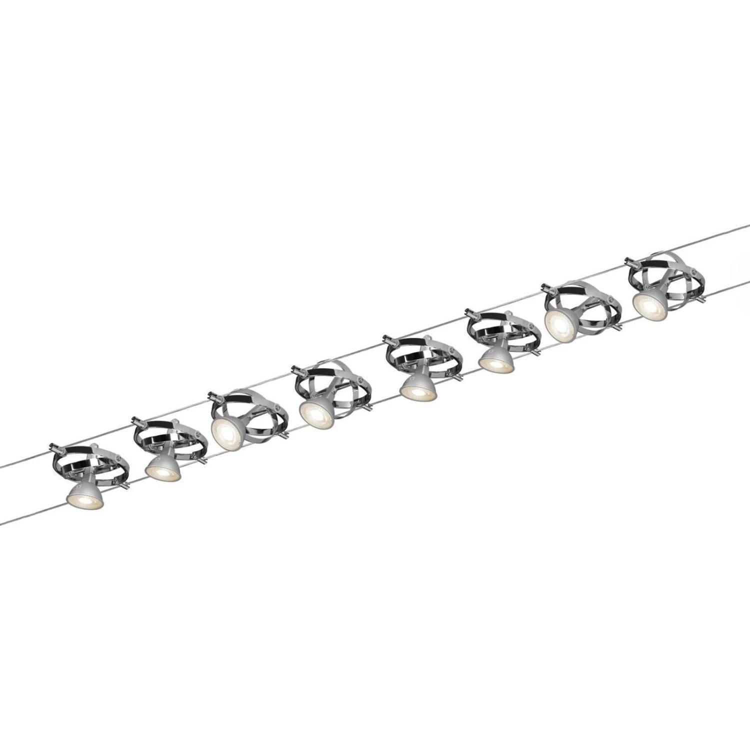 Paulmann Cardan Seilsystem 8fl. Chrom Matt/chrom 3 Paulmann Cardan Seilsystem 8fl. Chrom Matt/chrom