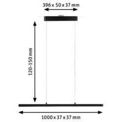 Paulmann URail Lento LED-Pendel ZigBee CCT Schwarz -Beleuchtung Rabatte 7603244 7