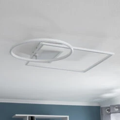 Lindby Geona LED-Deckenleuchte CCT Dimmbar Weiß 11 Lindby Geona LED-Deckenleuchte CCT Dimmbar Weiß -Beleuchtung Rabatte 8032368 1