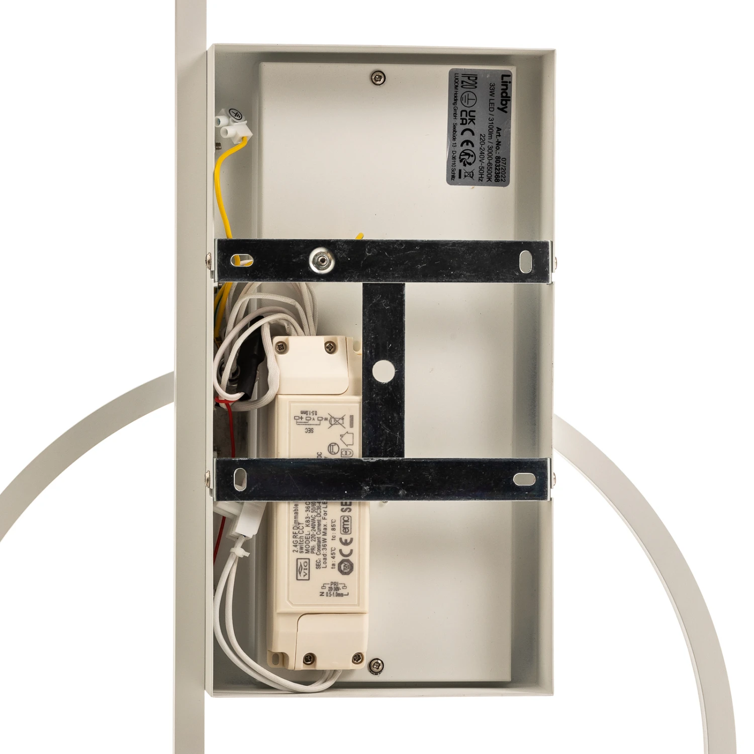 Lindby Geona LED-Deckenleuchte CCT Dimmbar Weiß 9 Lindby Geona LED-Deckenleuchte CCT Dimmbar Weiß – Bild 7