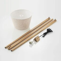 Lindby Delara Tripod-Stehleuchte Mit Stoffschirm -Beleuchtung Rabatte 8032660 2