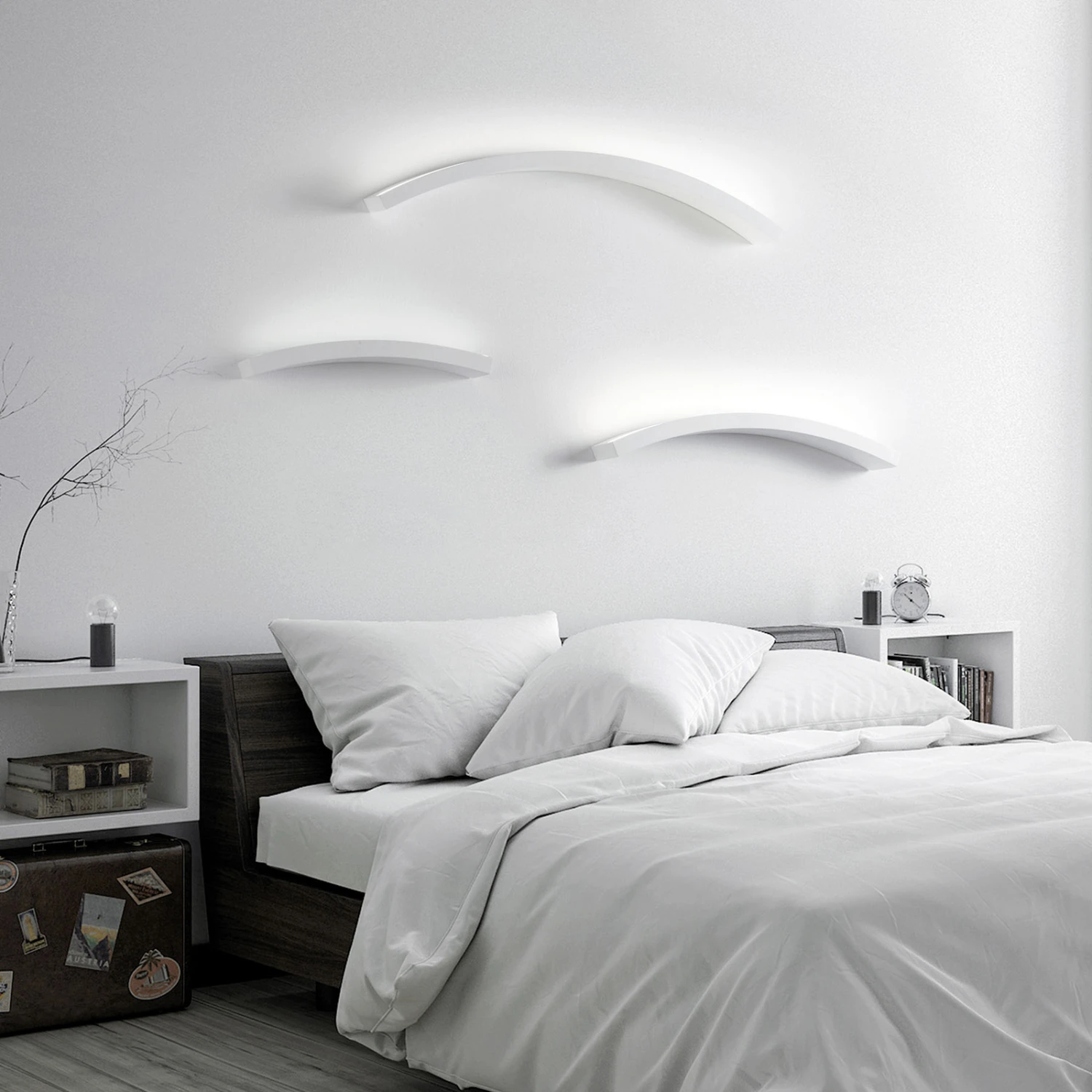 LED-Wandleuchte Melossia, Oben Strahlend, 76,5 Cm 4 LED-Wandleuchte Melossia, Oben Strahlend, 76,5 Cm – Bild 2