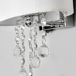 Wandleuchte Nina Mit Stoffschirm 12 Wandleuchte Nina Mit Stoffschirm -Beleuchtung Rabatte 8570331 4