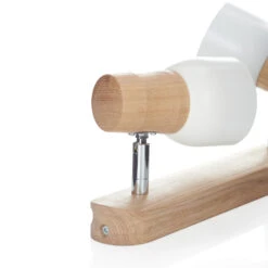 Holz-Deckenleuchte Svantje, 3-flammig -Beleuchtung Rabatte 8574318 4