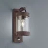 Außenwandlampe Sambesi, Bewegungssensor, Rost -Beleuchtung Rabatte 9011147