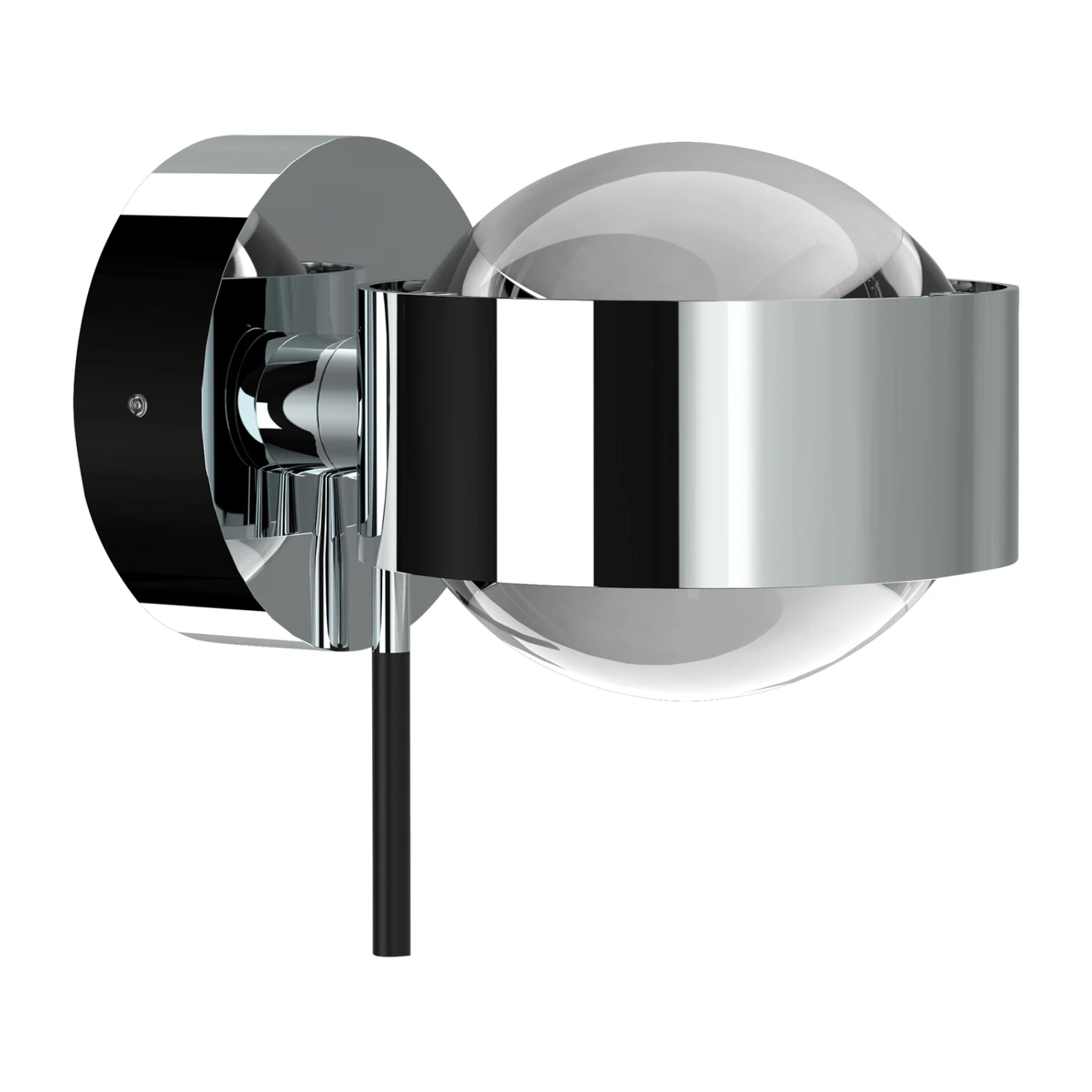 Puk Mini Wall+ LED, Linsen Klar, Chrom 4 Puk Mini Wall+ LED, Linsen Klar, Chrom – Bild 2