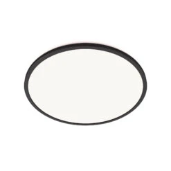 WiZ SuperSlim LED-Deckenleuchte CCT Ø24cm Schwarz