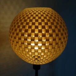 Stehleuchte Flechtwerk, Kugel, Creme-weiß -Beleuchtung Rabatte 9039001 2