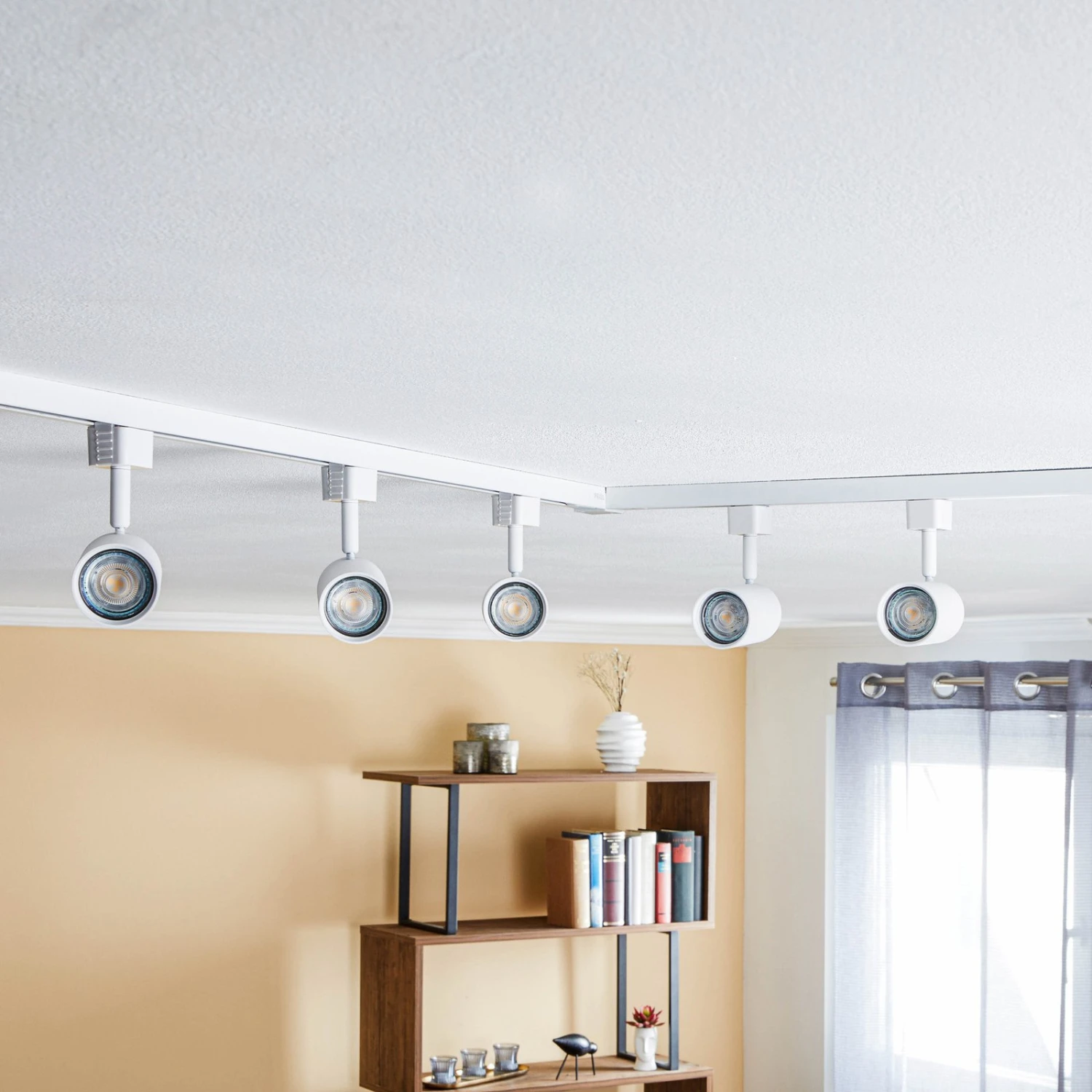 Prios Jorell 1-Phasen-Schienensystem 5-fl. Weiß 4 Prios Jorell 1-Phasen-Schienensystem 5-fl. Weiß – Bild 2