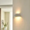 Wandleuchte Felia Aus Gips, Weiß -Beleuchtung Rabatte 9613007