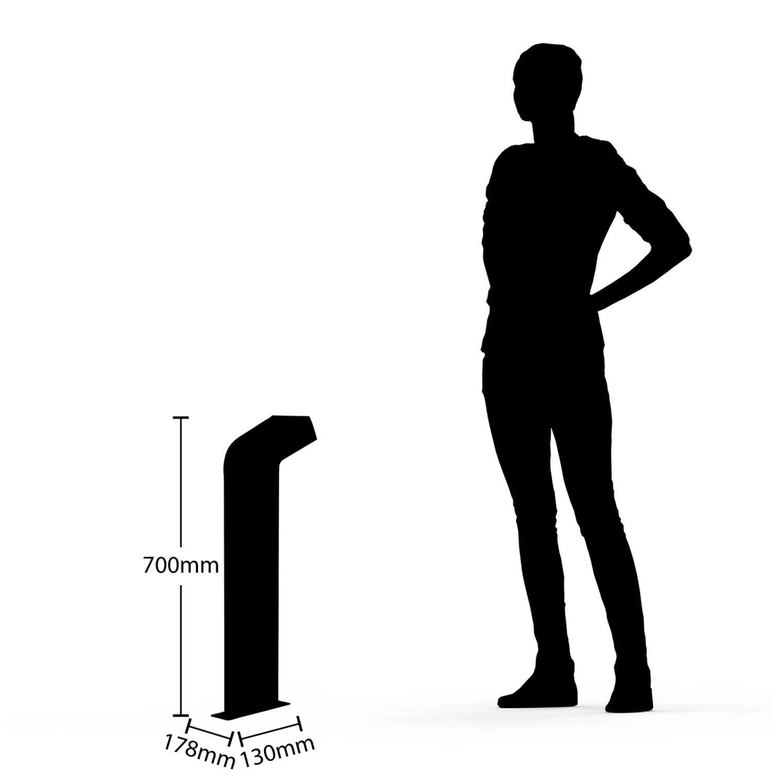 Arcchio LED-Pollerleuchte Vavara, Höhe 70 Cm 9 Arcchio LED-Pollerleuchte Vavara, Höhe 70 Cm – Bild 7