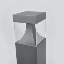 Lucande LED-Pollerleuchte Egon Mit Eckigem Leuchtkörper -Beleuchtung Rabatte 9616129 4