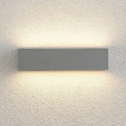 Lucande Lengo LED-Wandlampe, 25 Cm, Silber, 2-fl. -Beleuchtung Rabatte 9616206 4