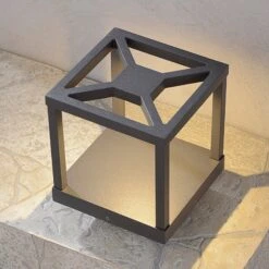 Lucande LED-Sockelleuchte Lealand 23cm Hoch -Beleuchtung Rabatte 9618058 5