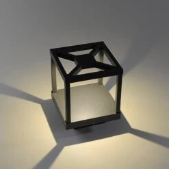 Lucande LED-Sockelleuchte Lealand 23cm Hoch -Beleuchtung Rabatte 9618058 6