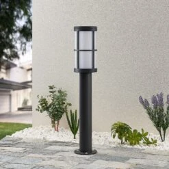 Lucande Kelini Wegeleuchte, 65 Cm, Dunkelgrau -Beleuchtung Rabatte 9618149 1