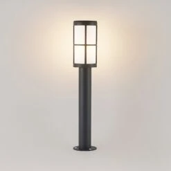 Lucande Kelini Wegeleuchte, 65 Cm, Dunkelgrau -Beleuchtung Rabatte 9618149 2