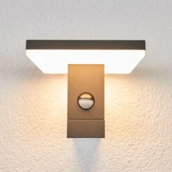 Lucande Bewegungsmelder-Außenwandleuchte Olesia Mit LED -Beleuchtung Rabatte 9619140 3