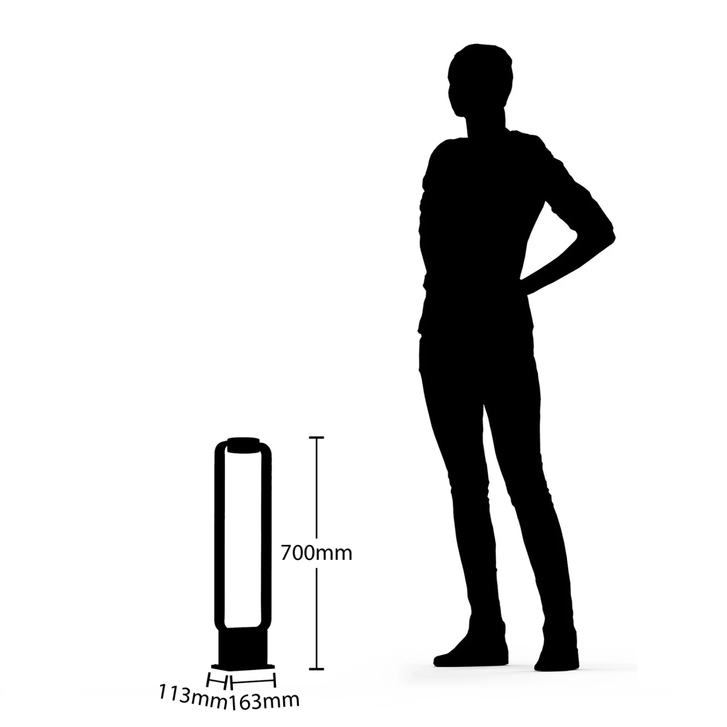 Lucande Belna LED-Wegeleuchte, 70 Cm 11 Lucande Belna LED-Wegeleuchte, 70 Cm – Bild 9