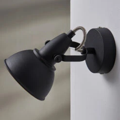 Wandleuchte Julin, Vintage-Look, Schwarz-gold -Beleuchtung Rabatte 9620726 3