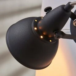 Wandleuchte Julin, Vintage-Look, Schwarz-gold -Beleuchtung Rabatte 9620726 5