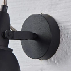 Wandleuchte Julin, Vintage-Look, Schwarz-gold -Beleuchtung Rabatte 9620726 6