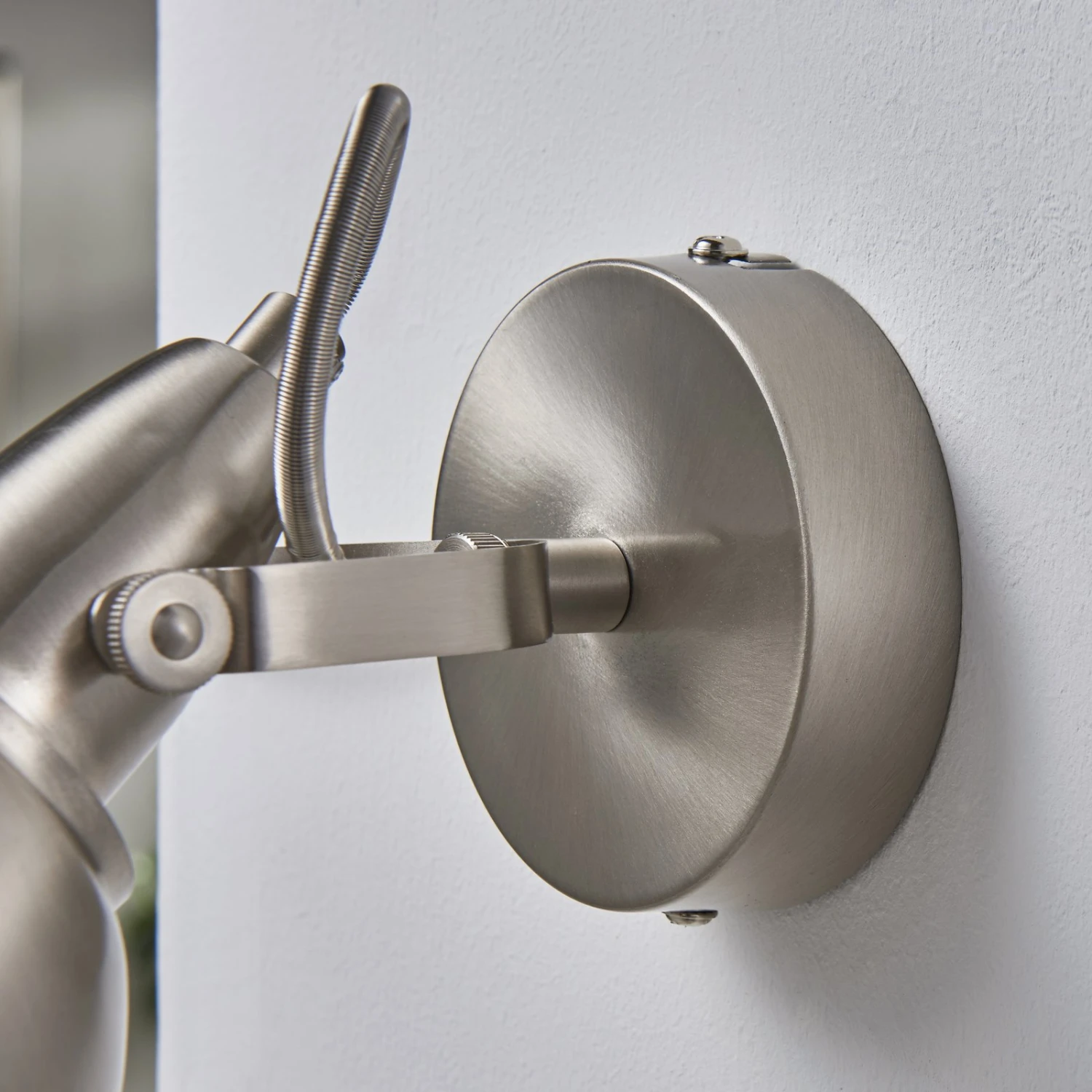 Wandleuchte Julin, Vintage-Look In Nickel 9 Wandleuchte Julin, Vintage-Look In Nickel – Bild 7