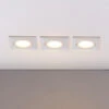 LED-Einbaustrahler Andrej, Eckig, Weiß, 3er-Set -Beleuchtung Rabatte 9620852
